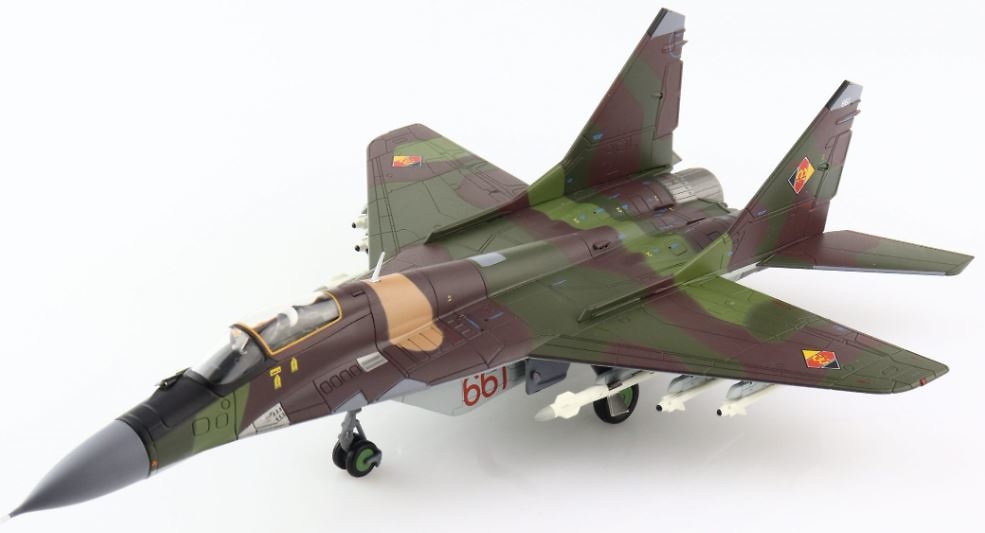 MIG-29A Fulcrum Red 661, East German Air Force (LSK-NVA), 1990, 1:72, Hobby Master 