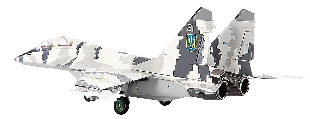 MIG-29UB Fulcrum B, Ukrainian Air Force, Vasylkiv Airbase, 2021, 1:72, JC Wings 