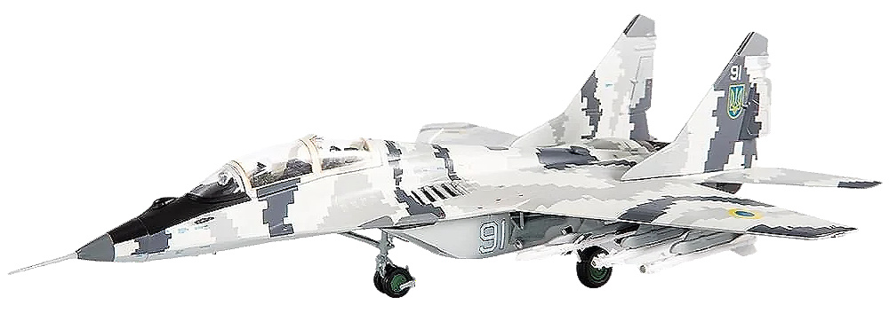 MIG-29UB Fulcrum B, Ukrainian Air Force, Vasylkiv Airbase, 2021, 1:72, JC Wings 