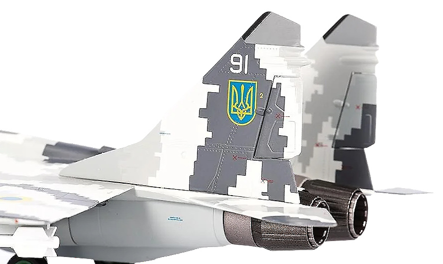 MIG-29UB Fulcrum B, Ukrainian Air Force, Vasylkiv Airbase, 2021, 1:72, JC Wings 