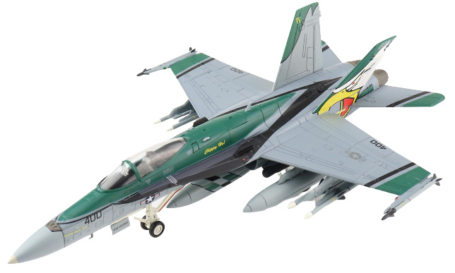 McDonnell Douglas F/A-18C Hornet, USN VFA-195 Dambusters, NF400 Chippy Ho, 2010, 1:72, Hobby Master 