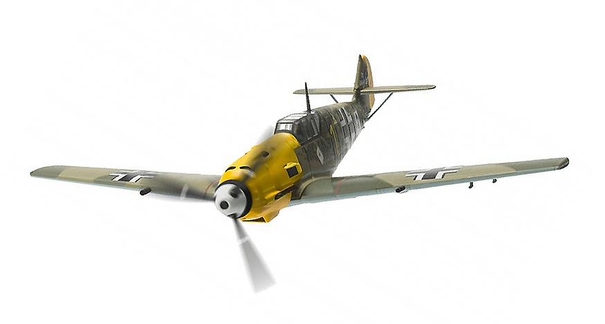 Mess.Bf 109E-4, W.Nr.5057, ‘Yellow 1’, Oberleutnant Josef ‘Pips’ Priller, 6./JG51, Mardyck, 1940, 1:72, Corgi 