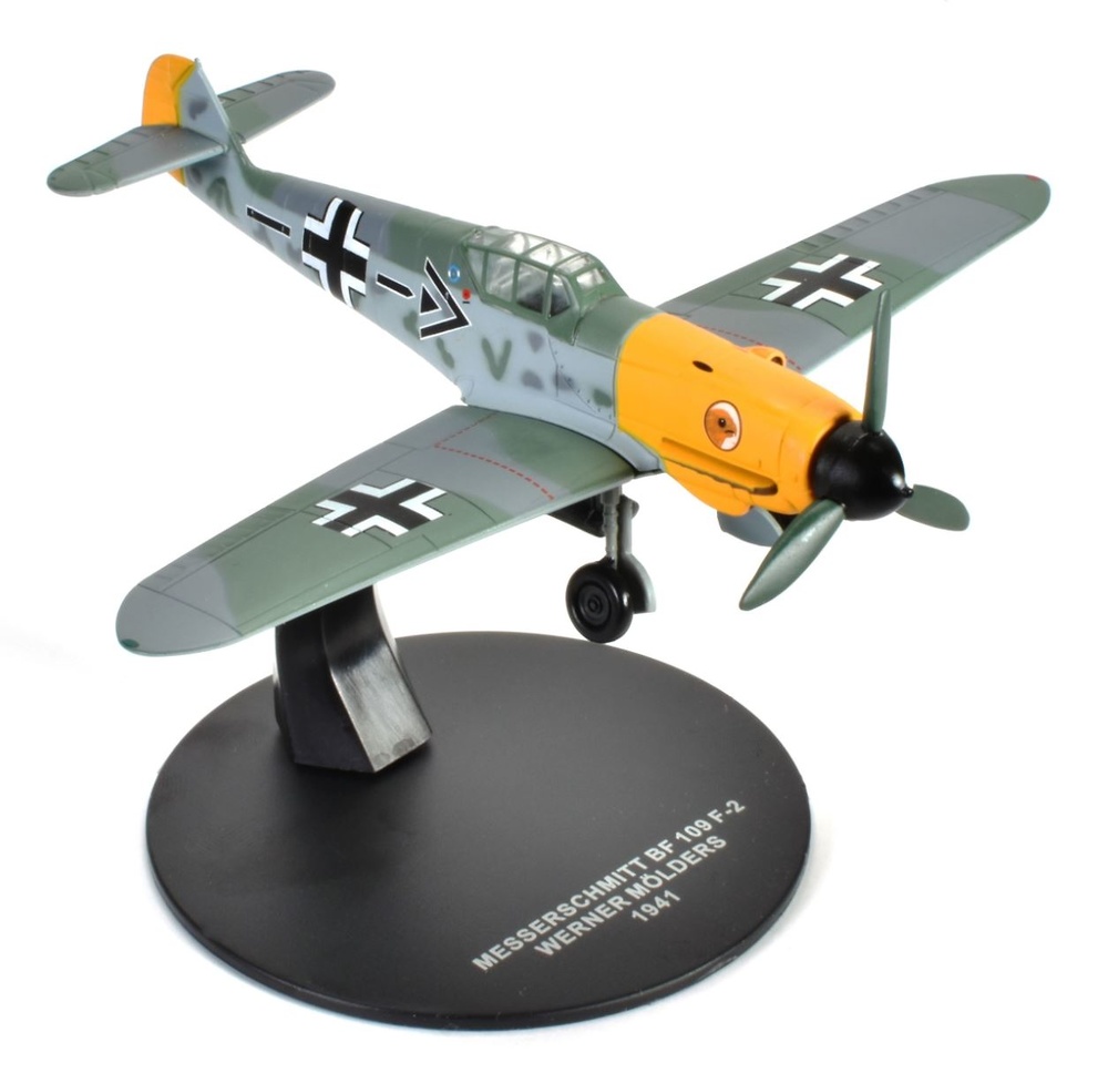 Messerschmitt BF 109 F-2 piloted by Wener Molders, 1941, 1:72, Atlas 