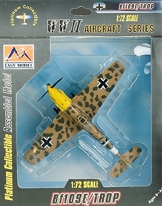 Messerschmitt BF-109E-7/TROP, 2/JG27, Libya, 1941, 1:72, Easy Model 