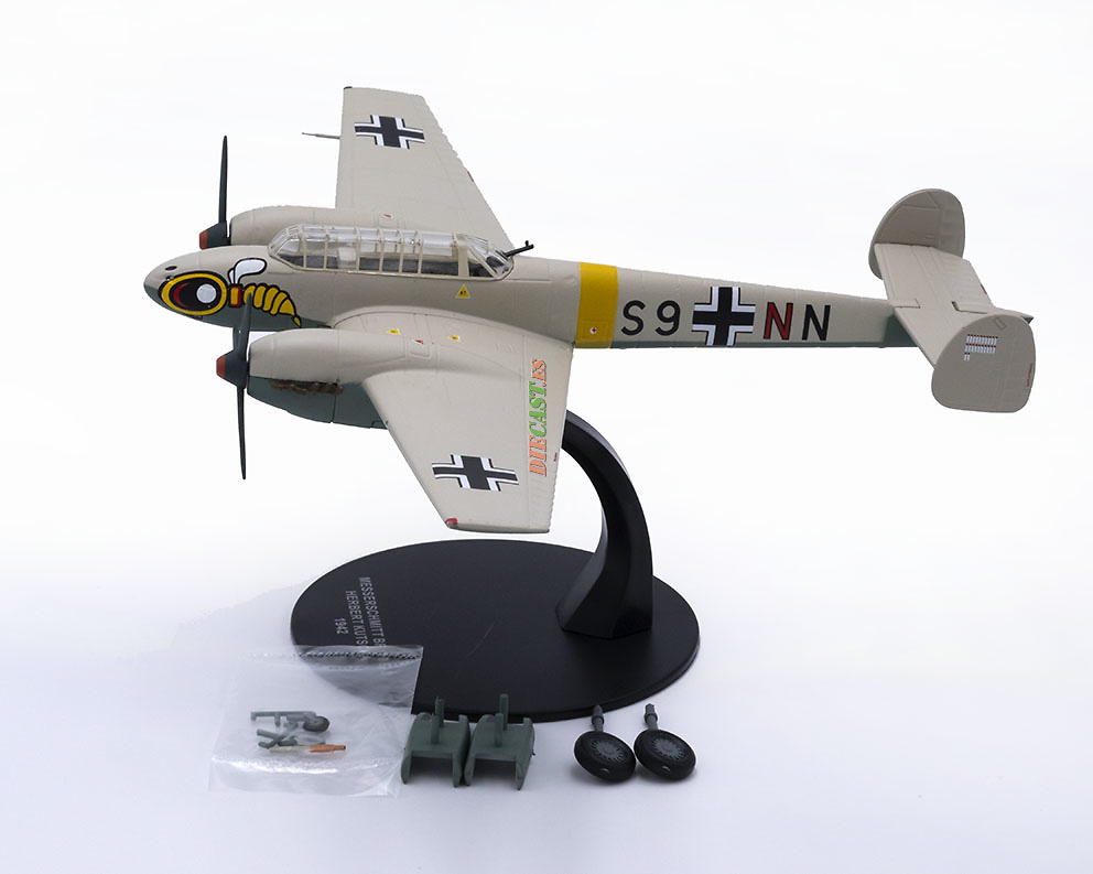 Messerschmitt BF-110 E-2, pilot Herbert Kutscha, Alemania, 1942, 1:72, Atlas 