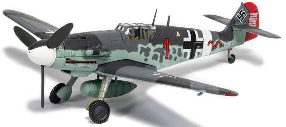 Messerschmitt Bf 109G-2 (Trop) 'Red 1', Hpt. Werner Schroer, 1:72, Corgi 