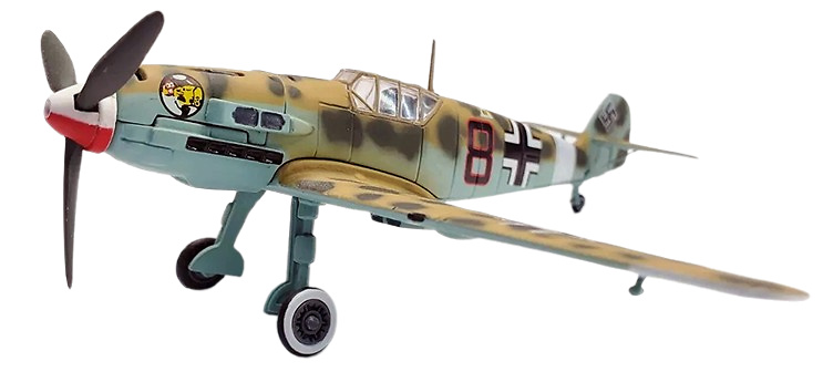 Messerschmitt Bf-109e Desert Camoflage Hans Joachim Marseille, 1:72, Corgi 