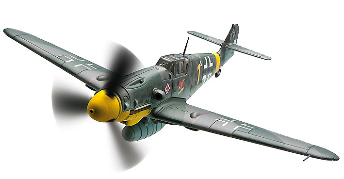 Messerschmitt Bf109G-2, Yellow 1, Obleut. Hermann Graf, 9./JG 52, Pitomnik, 1942, 1:72, Corgi 