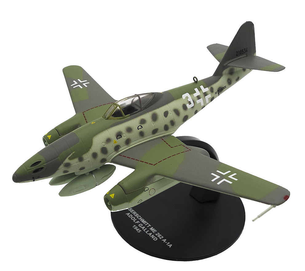 Messerschmitt ME-262 A-1A, pilot Adolf Galland, 1945, 1:72, Atlas 