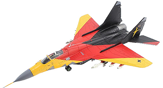 MiG-29 Fulcrum-A, Luftwaffe JG 73 Steinhoff, 29+20, Rostock-Laage AB, Germany, 2001, 1:72, Hobby Master 