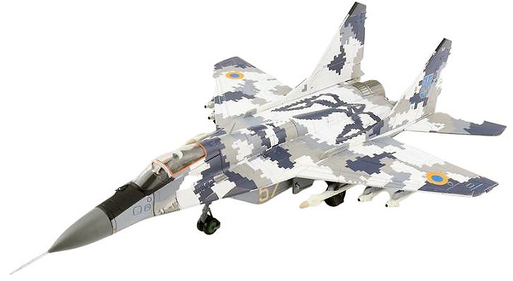 MiG-29MU1 Fulcrum-C , Ukranian Air Force, Yellow 57, Ukraine, 2014, 1:72, Hobby Master 