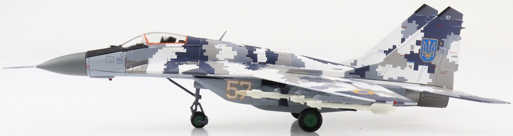 MiG-29MU1 Fulcrum-C , Ukranian Air Force, Yellow 57, Ukraine, 2014, 1:72, Hobby Master 