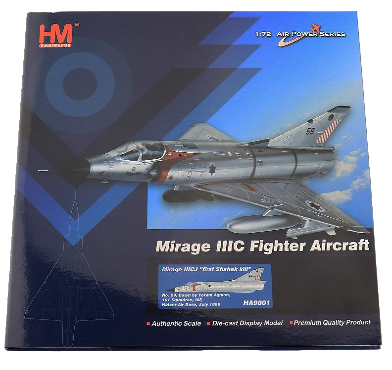 Mirage IIICJ Shahak IDF/AF 101st (First) Sqn, #59, Yoram Agmon, Hatzor AB, Israel, 1966, 1:72, Hobby Master 