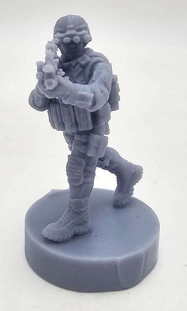 Modern American Soldier, resin, 3D 