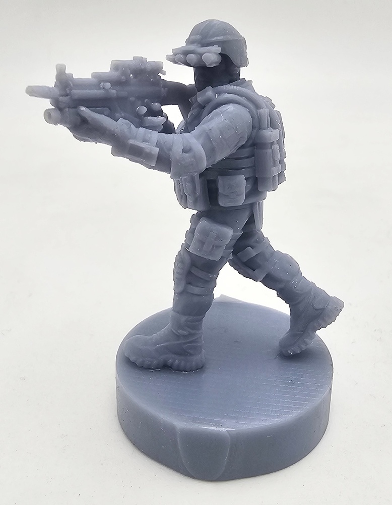 Modern American Soldier, resin, 3D 