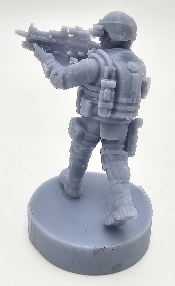 Modern American Soldier, resin, 3D 