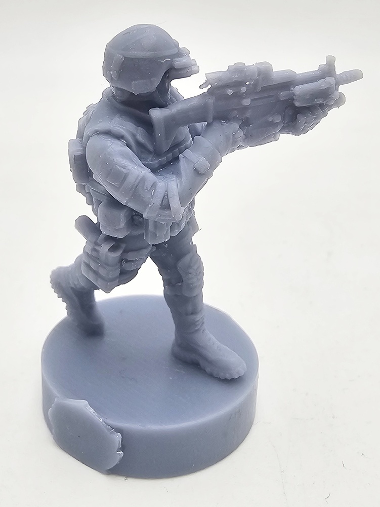 Modern American Soldier, resin, 3D 