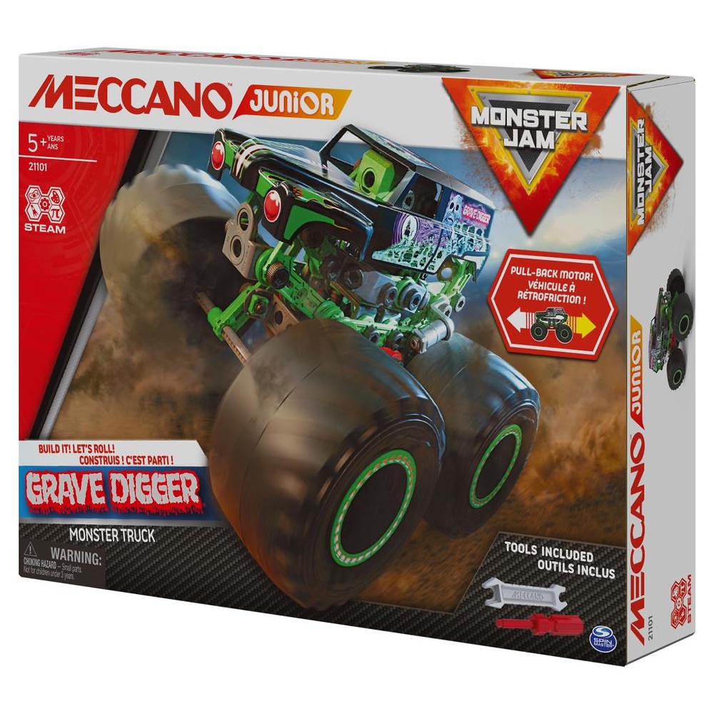 Monster Jam Grave Digger Monster Truck, Meccano 