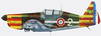 Morane Saulnier 406, Vichy Air Force, 2nd Escadrille, 1:72, Easy Model 