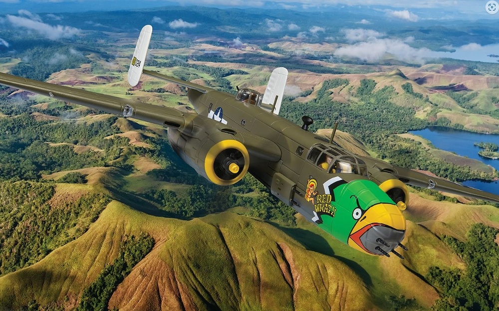 North American B-25D Mitchell, 'Red Wrath' Dobadura, New Guinea, 1944, 1:72, Corgi 