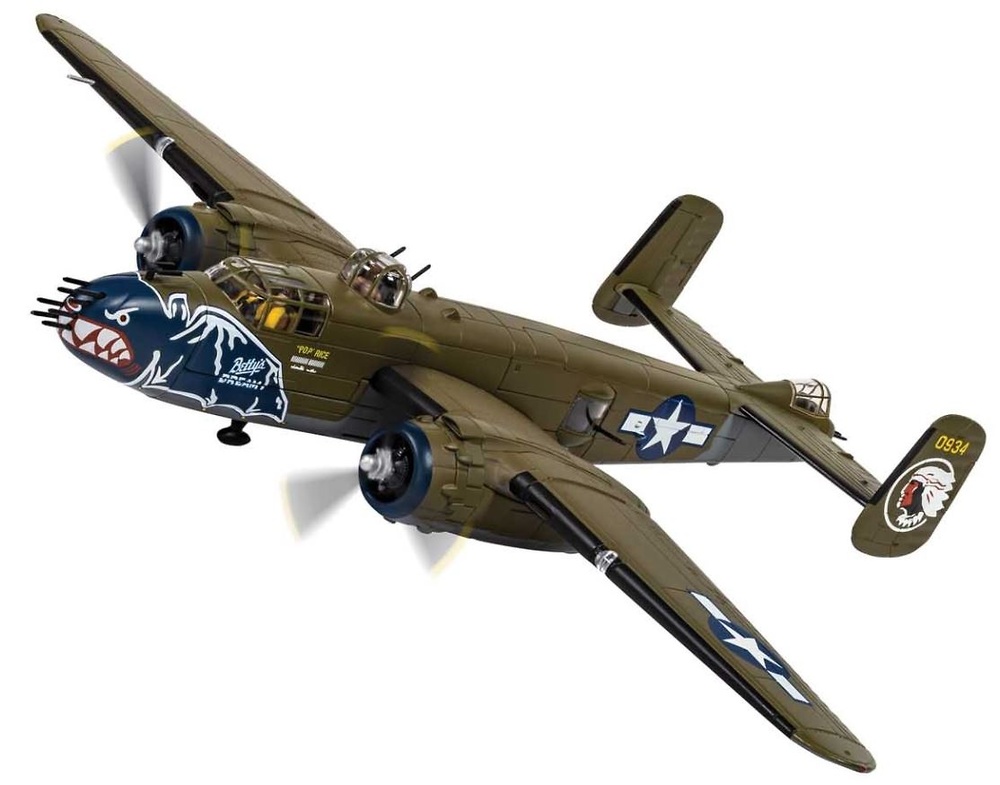 North American B25J Mitchell, 499th Bomber Squadron, 345th BG, Bettys Dream, 1:72, Corgi 