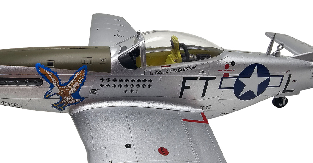 North American P-51D Mustang, USAAF 354th FG, 353rd FS, #44-63607, Glenn Eagleston, 1:48, Easy Models 