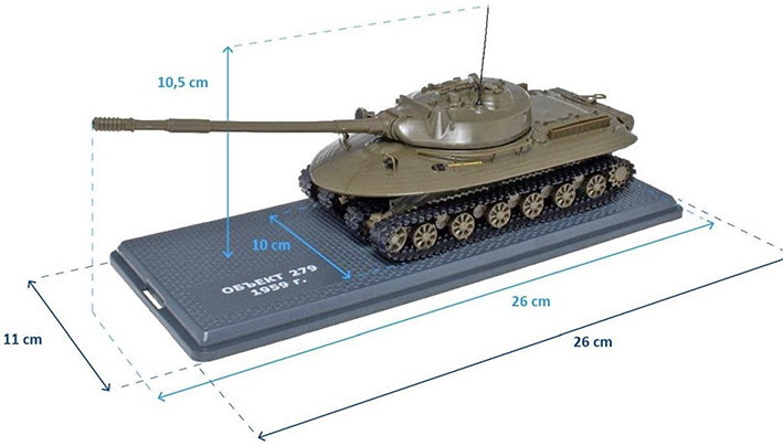 Object 279, Heavy Tank, USSR, 1959, 1/43, Atlas 