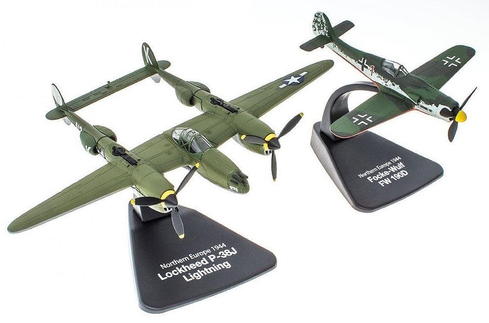 P-38J Lightning + Focke-Wulf Fw 190D, Northern Europe, 1944, 1:72, Atlas 