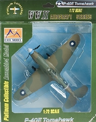 P-40E Tomahawk, Royal Australian Air Force, 1942, 1: 72, Easy Model 