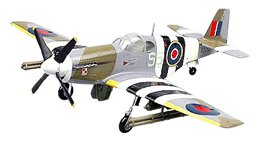 P-51B Mustang, RAF, FZ152, 1944, 1:72, Easy Models 