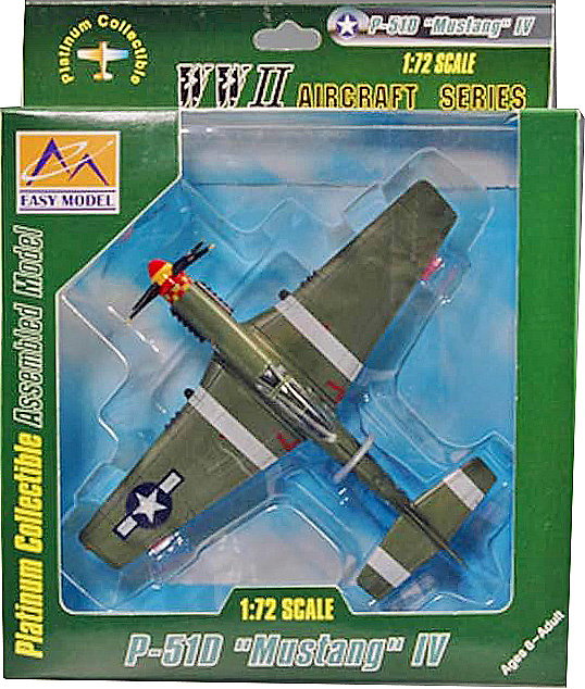 P-51D Mustang IV, 632FS.357FG, USAF, Lieutenant Colonel J. Robertson, 1944, Easy Model 