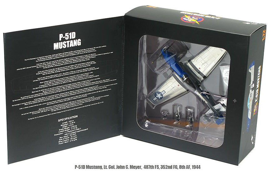 P-51D Mustang Lt. Col J.C. Meyer 487th Fighter Sqn. 352nd Fighter Group 8th Air Force 1944, 1:72, JC Wings 