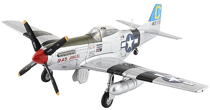 P-51D Mustang USAAF 3rd ACG, 4th FS, #44-63272 Bad Angel, Louis Curdes, Laoag, Philippines, 1945, 1:48, Hobby Master 