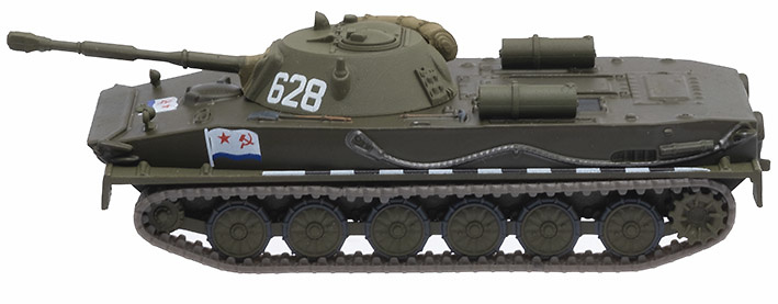 PT-76, Amphibious Combat Tank, Soviet Army, 1953/1969, 1:72, DeAgostini 