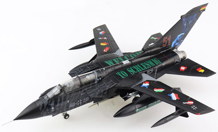 Panavia Tornado ECR, Luftwaffe TaktLwG 51 Immelmann, 46+28, BA de Schleswig, OTAN Tiger Meet 2014, 1:72, Hobby Master 