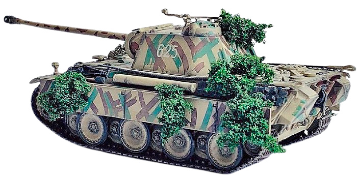 Panther Ausf.G Early Production w/Shrub Camouflage, 1/72, Dragon Armor 