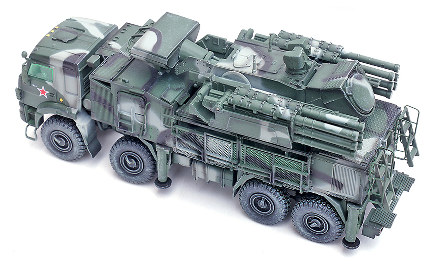 Pantsir S1 96K6, Tri-Color Camouflage, Russian Air Defense Force, 1:72, Panzerkampf 