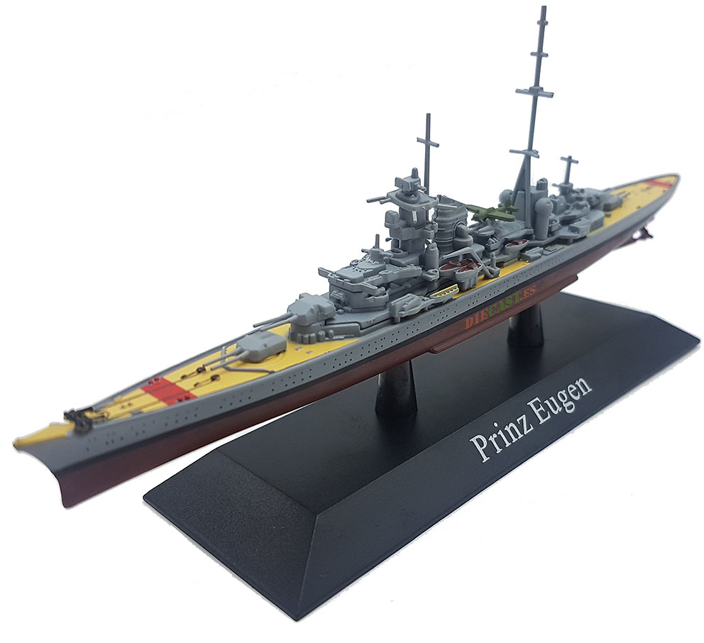 Prince Eugen Heavy Cruiser, Kriegsmarine, 1940, 1: 1250, DeAgostini 