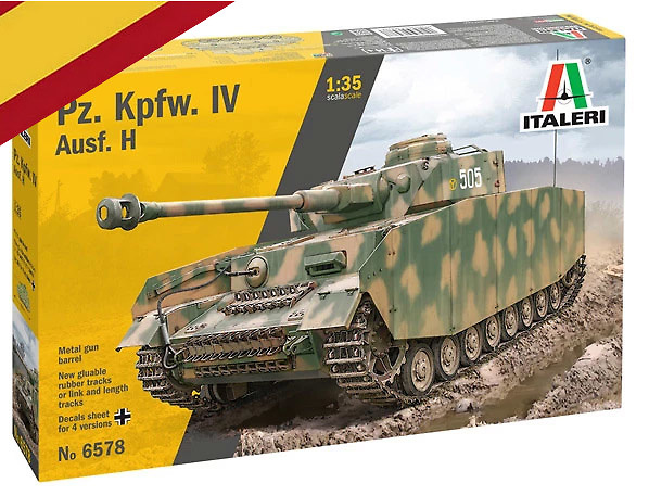 Pz. Kpfw. IV Ausf. H, Germany, WWII, 1:35, Italeri 