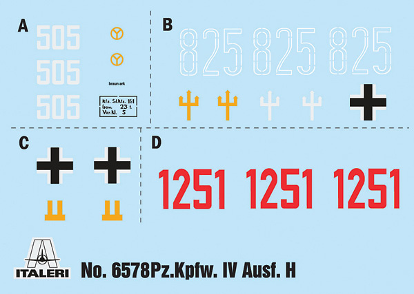 Pz. Kpfw. IV Ausf. H, Germany, WWII, 1:35, Italeri 