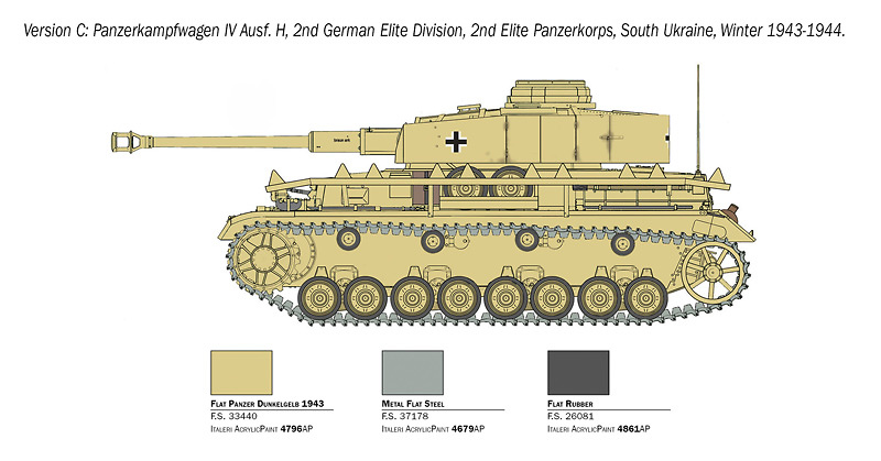 Pz. Kpfw. IV Ausf. H, Germany, WWII, 1:35, Italeri 