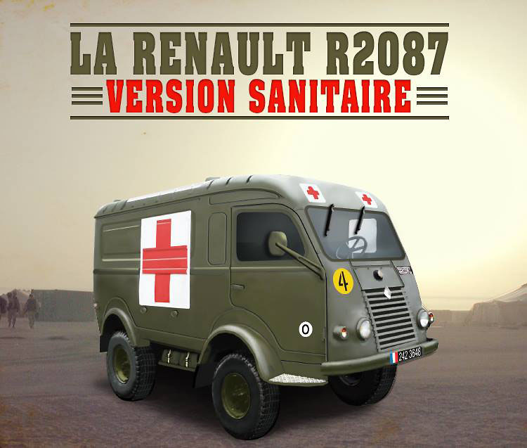 Renault R2087 medical van, France, 1952/1969, 1:43, Ixo 