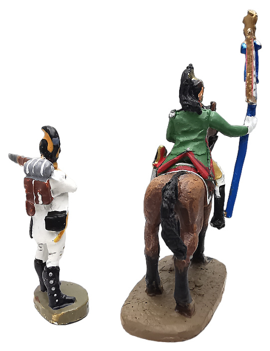 Rifleman and Standard Bearer on Horseback, Battle of Austerlitz, 1:60, Del Prado 