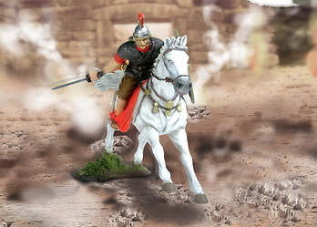 Roman officer on horseback, 1:32, Forces of Valor 