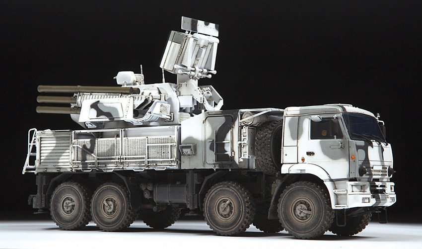 Russian self-propelled anti-aircraft system Pantsir-S1 