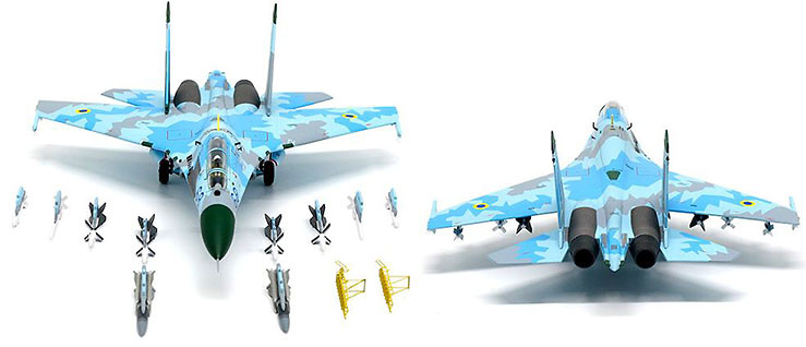 SU-27UB Flanker-C, 831 IAP, Ukranian Air Force, 2000, 1:72, JC Wings 