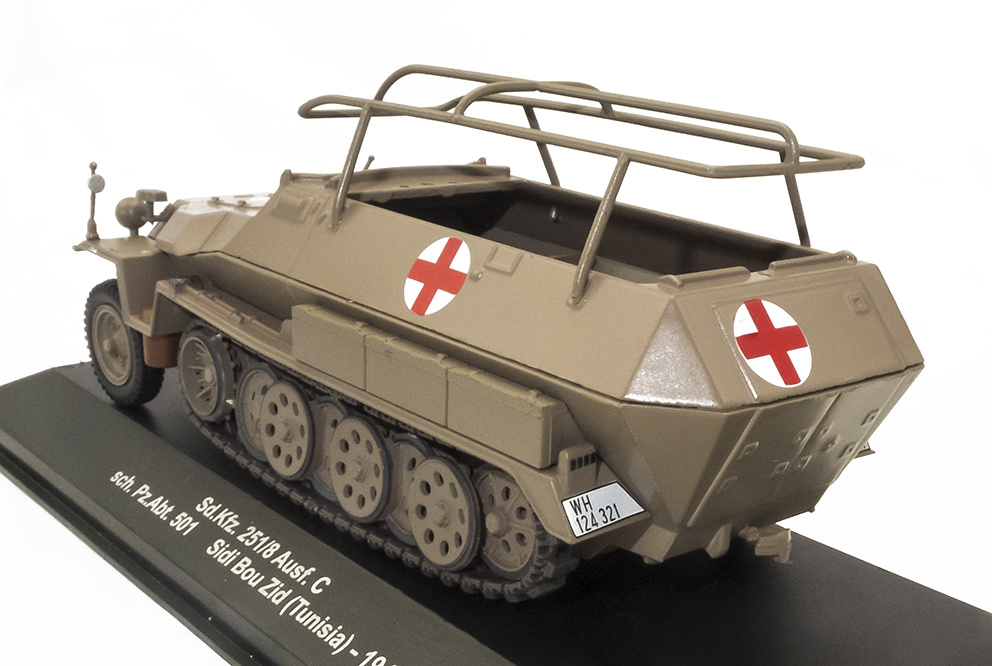 Sd.Kfz. 251/8 Ausf. C, sch. Pz.Abt. 501, Sidi Bou Zid, Tunisia, 1943, 1:43, Atlas 