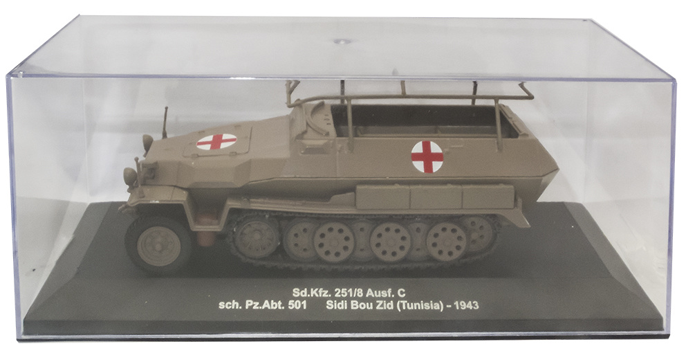 Sd.Kfz. 251/8 Ausf. C, sch. Pz.Abt. 501, Sidi Bou Zid, Tunisia, 1943, 1:43, Atlas 