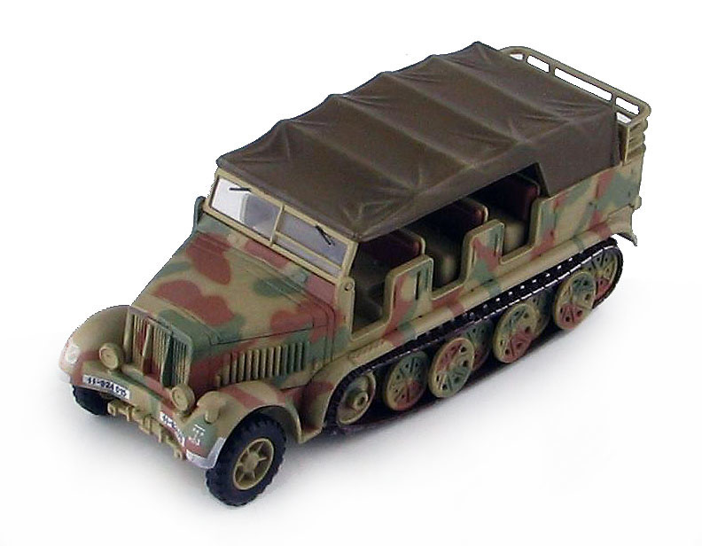 Sd.Kfz. 7, German 8 Ton Half Truck, SS-924015, WWII, 1:72, Hobby Master 