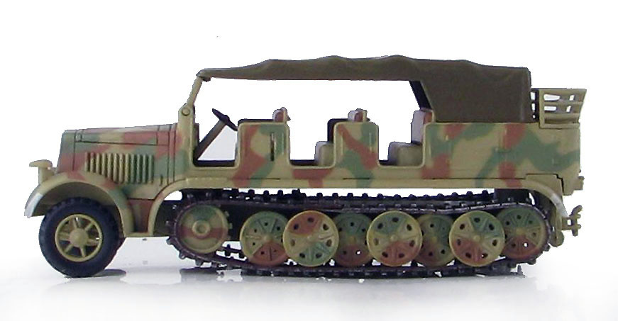 Sd.Kfz. 7, German 8 Ton Half Truck, SS-924015, WWII, 1:72, Hobby Master 